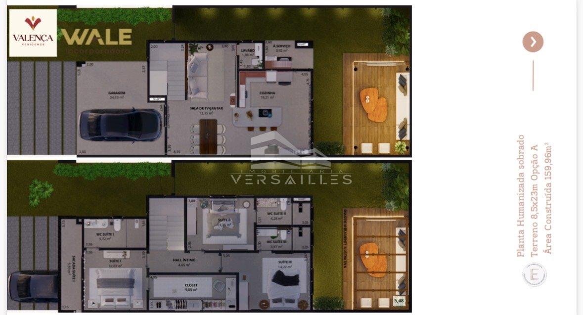 Sobrado opção159,96m2 de construção Valença Rua Coqueiro Porto Velho - 