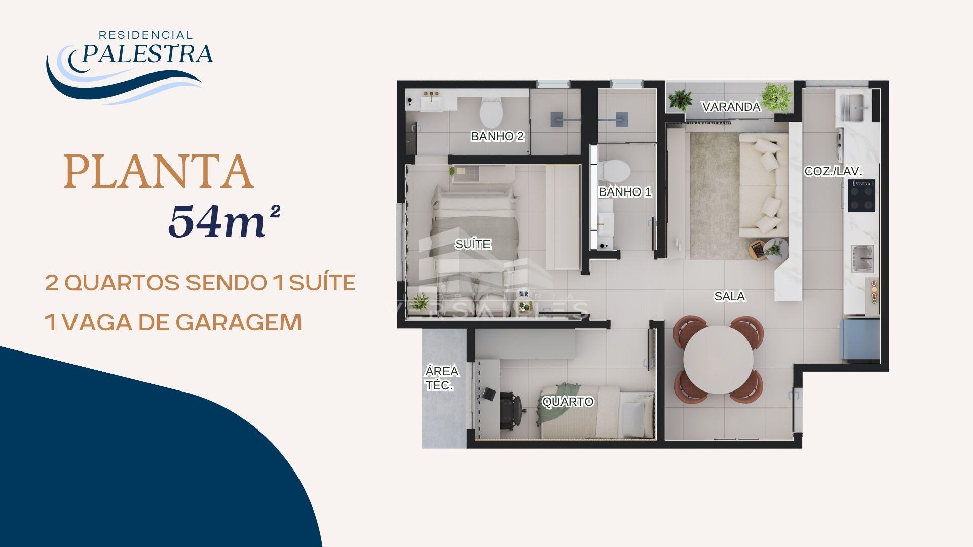 Apartamento, 2 quartos, 54 m² - Foto 4