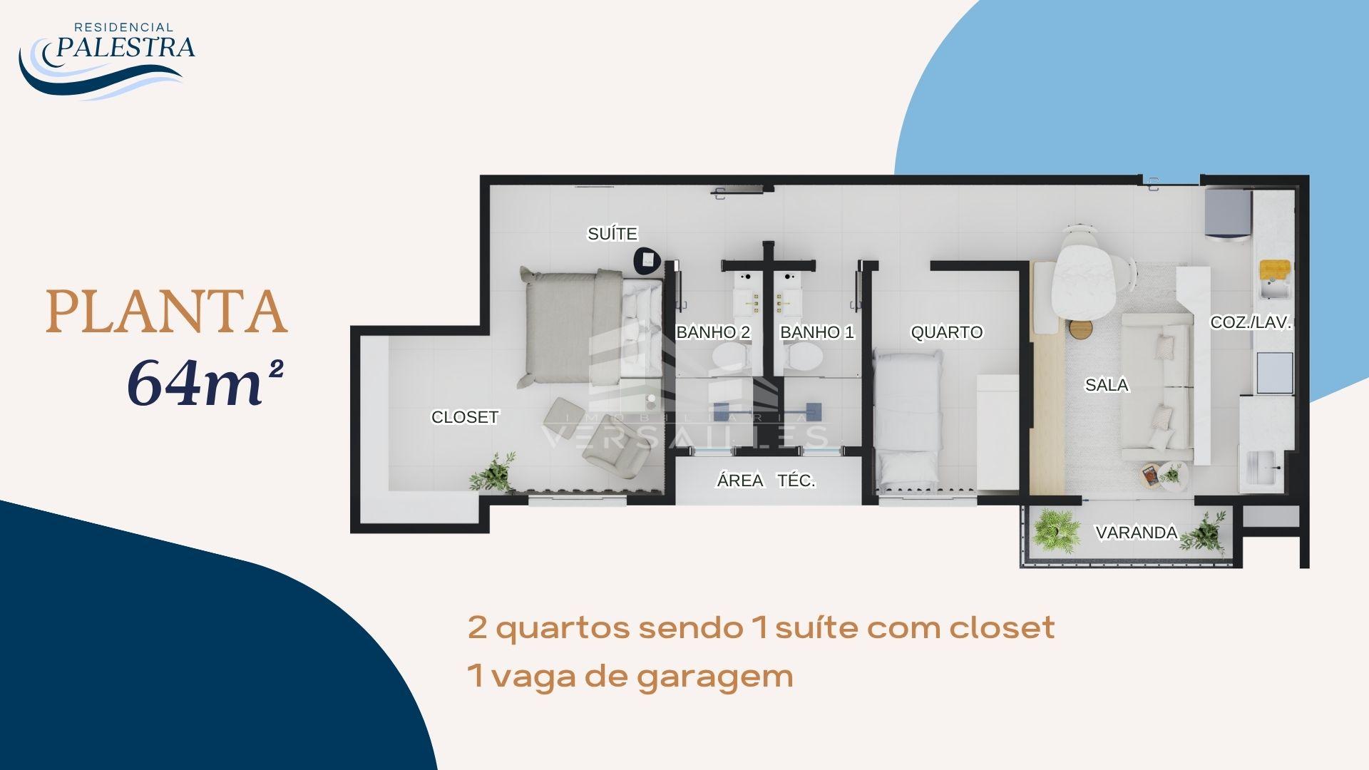Apartamento, 2 quartos, 54 m² - Foto 6