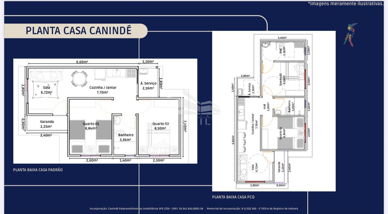 Casa em condomínio na planta Rua Canindé Porto Velho - 
